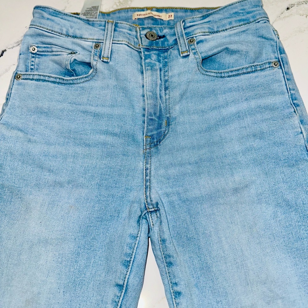 Levi's Women's Skinny Jeans 721 Size 27 in Light Blue